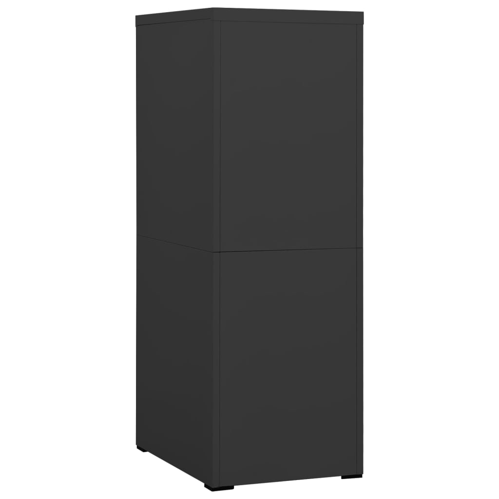 vidaXL Filing Cabinet | Anthracite | Steel | Medium | Locks | Filing Cabinet