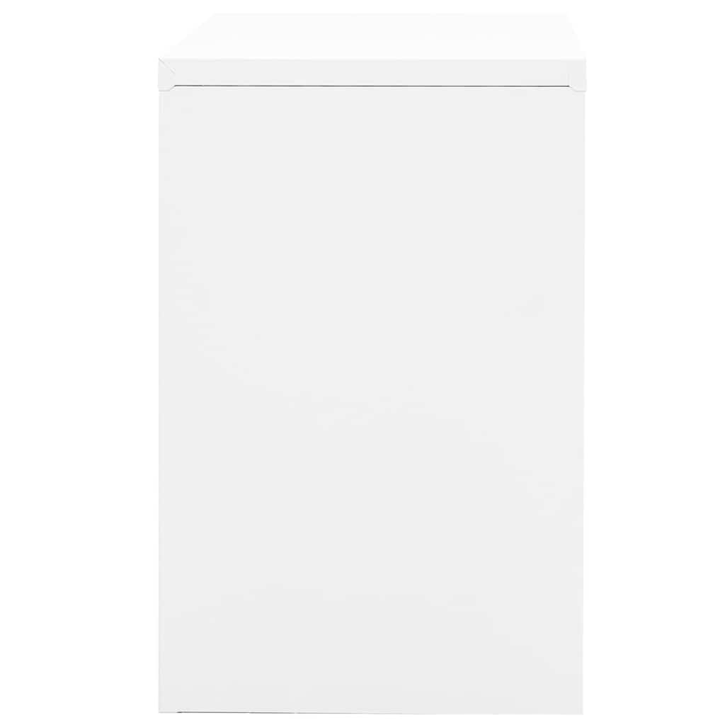 vidaXL Filing Cabinet | White | Steel | 90x46x72.5 cm | Durable | Filing Cabinet