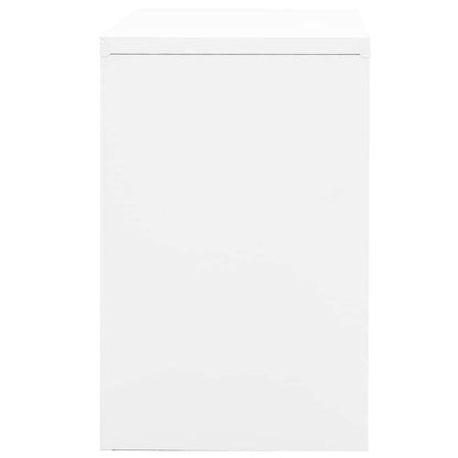 vidaXL Filing Cabinet | White | Steel | 90x46x72.5 cm | Durable | Filing Cabinet