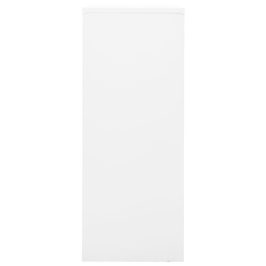 vidaXL Office Cabinet White 90x40x102 cm Steel