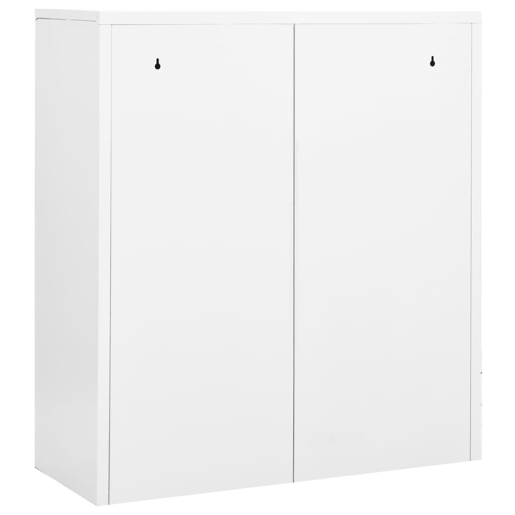 vidaXL Office Cabinet White 90x40x102 cm Steel