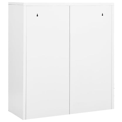 vidaXL Office Cabinet White 90x40x102 cm Steel