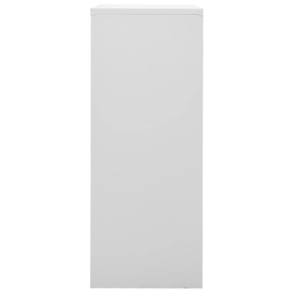 vidaXL Office Cabinet Light Grey 90x40x102 cm Steel