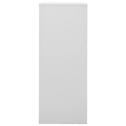 vidaXL Office Cabinet Light Grey 90x40x102 cm Steel