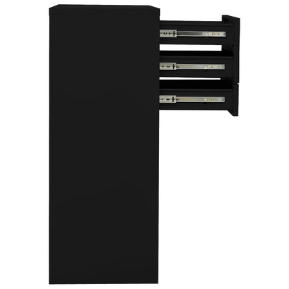vidaXL Office Cabinet Black 90x40x102 cm Steel
