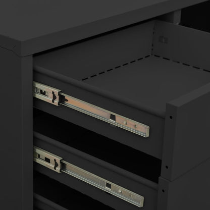 vidaXL Office Cabinet Anthracite 90x40x102 cm Steel