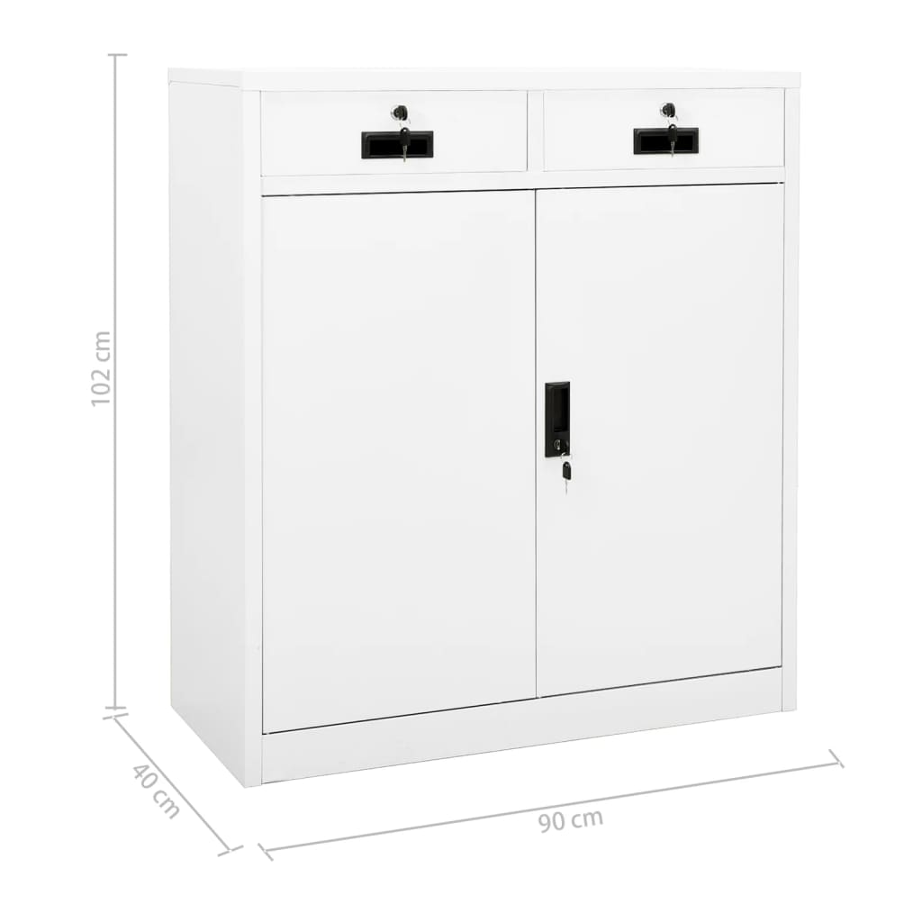 vidaXL Office Cabinet | Height-Adjustable Shelves | Filing Cabinet | Rectangular