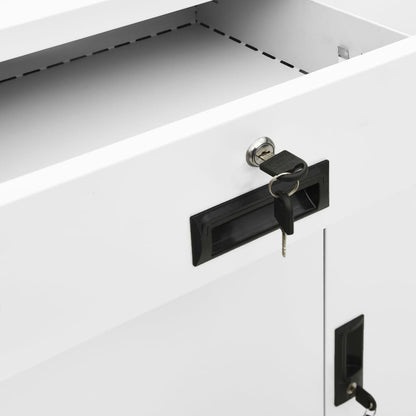 vidaXL Office Cabinet | Height-Adjustable Shelves | Filing Cabinet | Rectangular