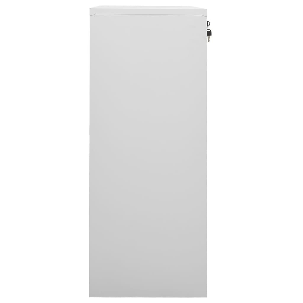 vidaXL Office Cabinet Light Grey 90x40x102 cm Steel