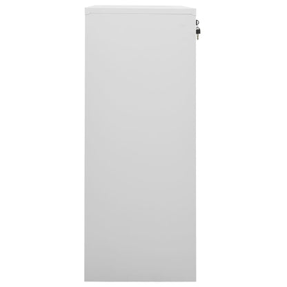 vidaXL Office Cabinet Light Grey 90x40x102 cm Steel