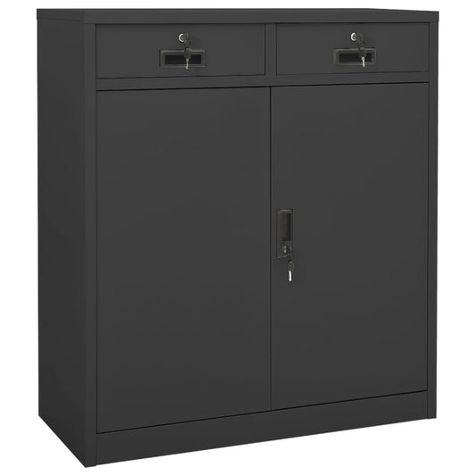 vidaXL Office Cabinet | Anthracite | Steel | Medium | Locks | Office Cabinet