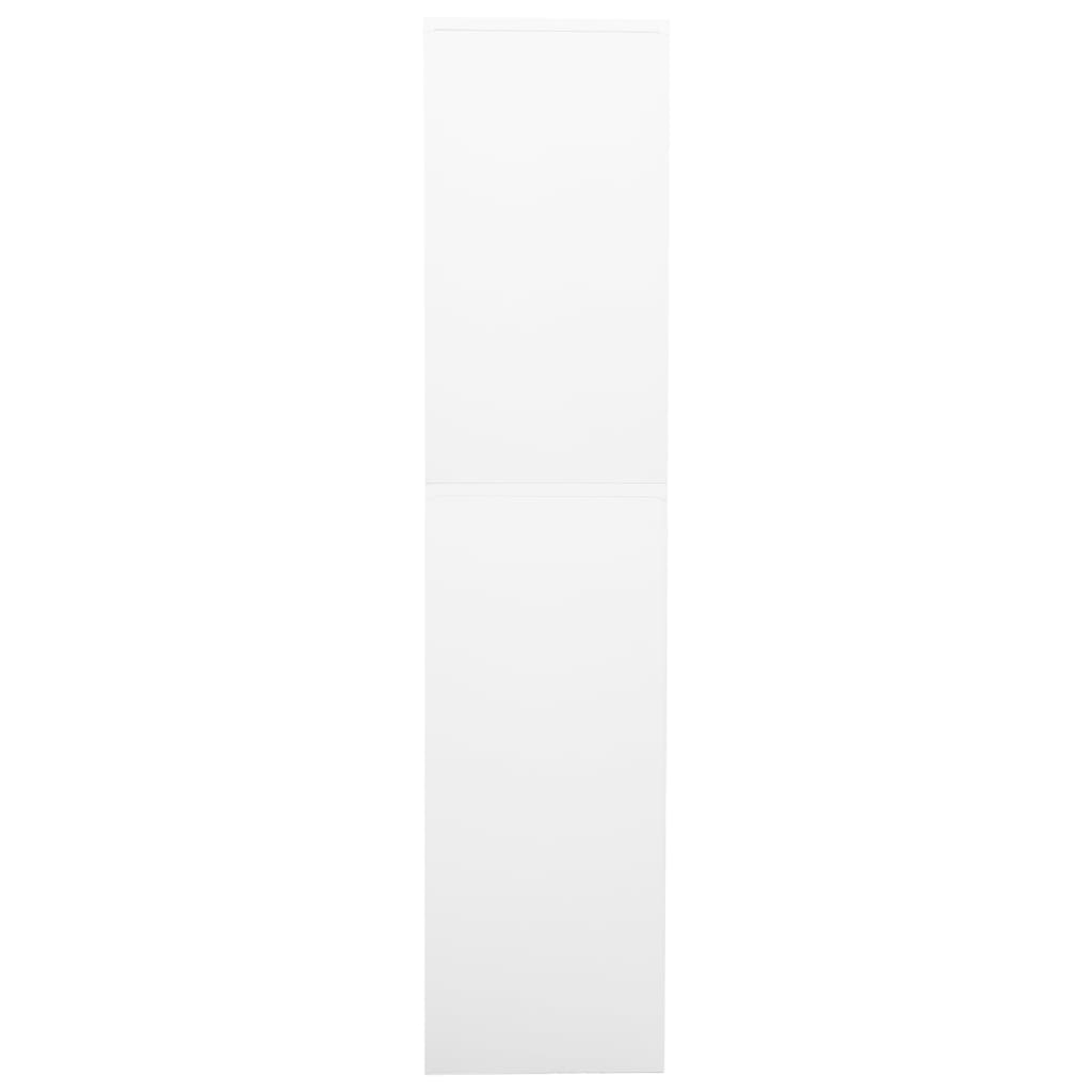 vidaXL Office Cabinet | White | Steel | Large | Height-Adjustable Shelves