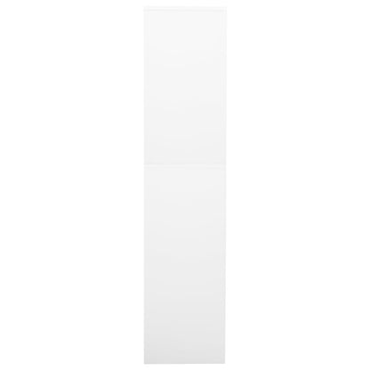 vidaXL Office Cabinet | White | Steel | Large | Height-Adjustable Shelves