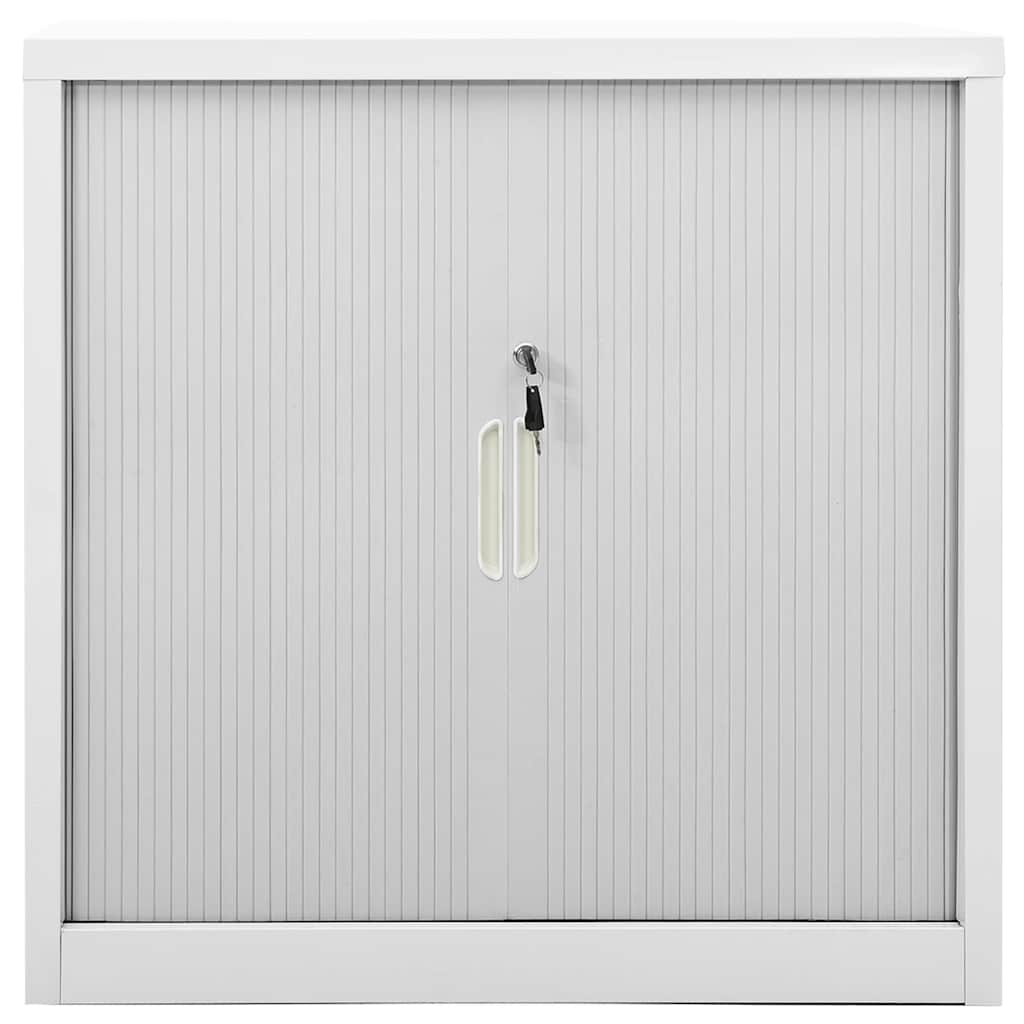 vidaXL Grey Sliding Door Cabinet | Steel | Medium