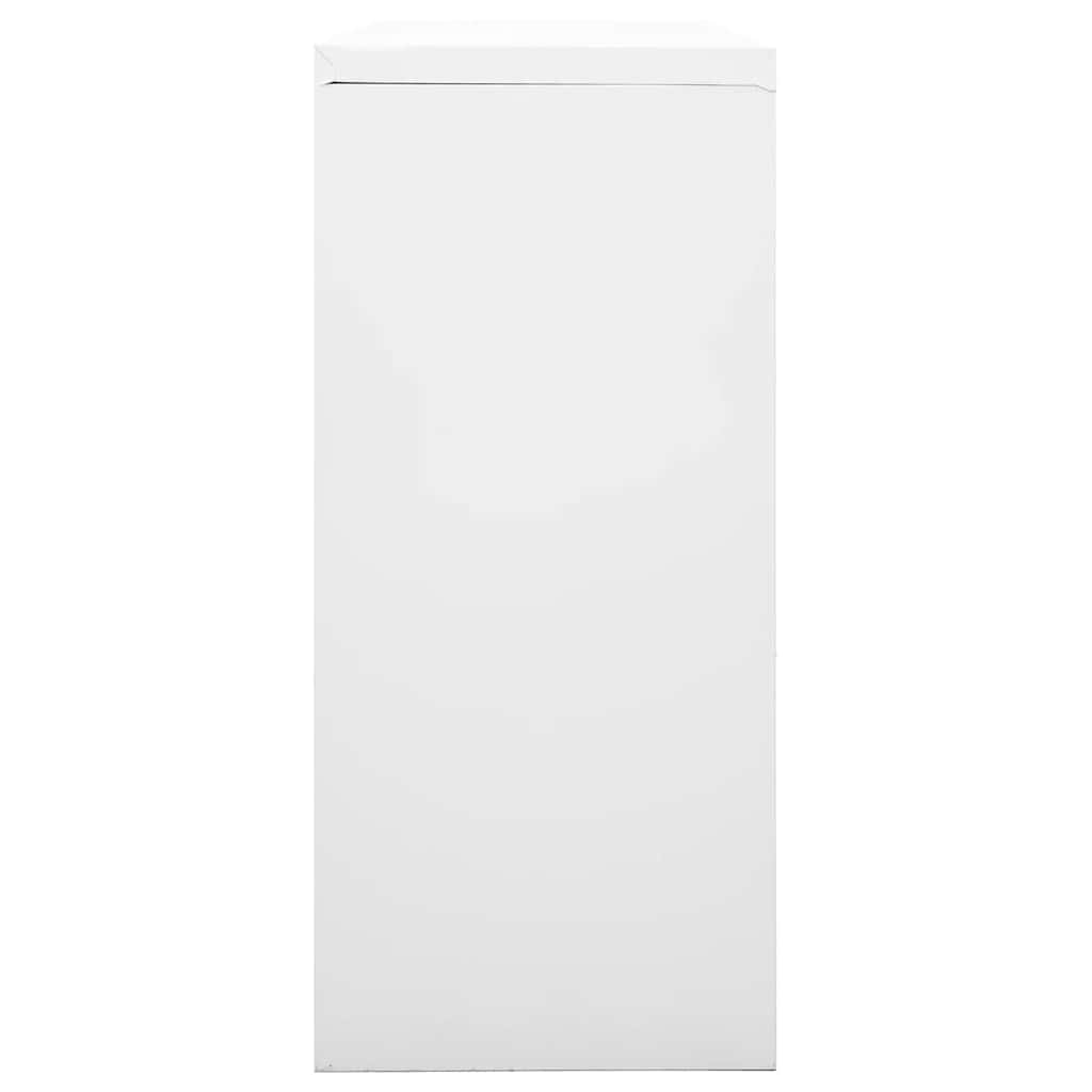 vidaXL Grey Sliding Door Cabinet | Steel | Medium