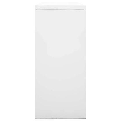 vidaXL Grey Sliding Door Cabinet | Steel | Medium