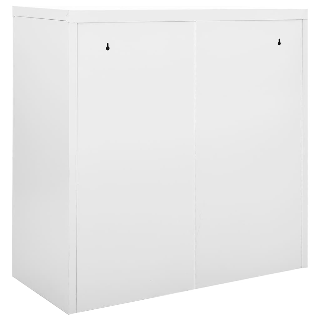vidaXL Grey Sliding Door Cabinet | Steel | Medium