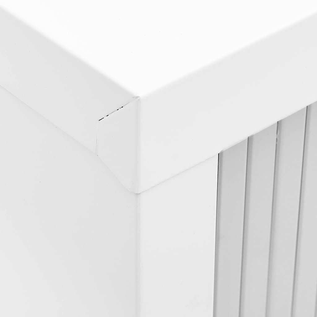 vidaXL Grey Sliding Door Cabinet | Steel | Medium