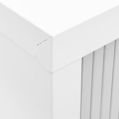vidaXL Grey Sliding Door Cabinet | Steel | Medium