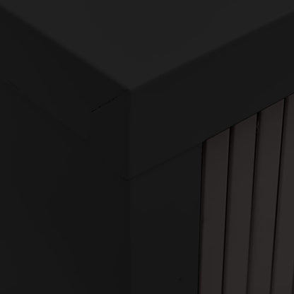 vidaXL Sliding Door Cabinet Black 90x40x90 cm Steel