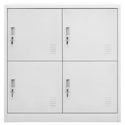 vidaXL Locker Cabinet Light Grey 90x45x92.5 cm Steel