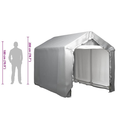 vidaXL Storage Tent 180x300 cm Steel Grey