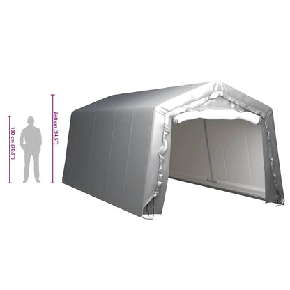 vidaXL Storage Tent 300x600 cm Steel Grey