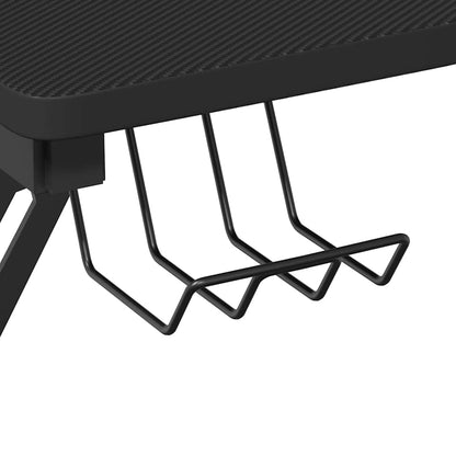 vidaXL Gaming Desk with Y Shape Legs Black 110x60x75 cm