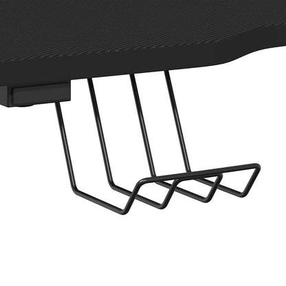 vidaXL Gaming Desk with ZZ Shape Legs Black 90x60x75 cm