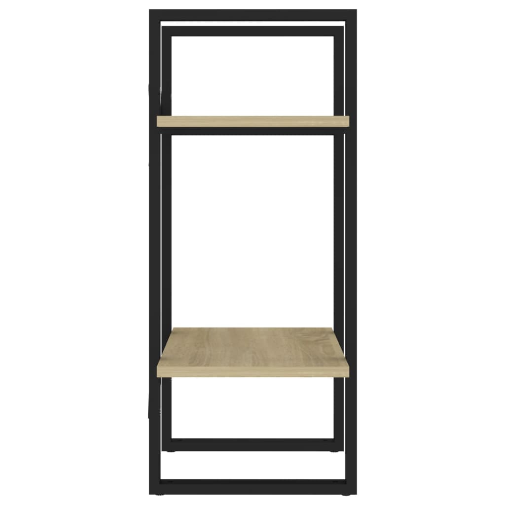 vidaXL 2-Tier Book Cabinet Sonoma Oak 40x30x70 cm Engineered Wood