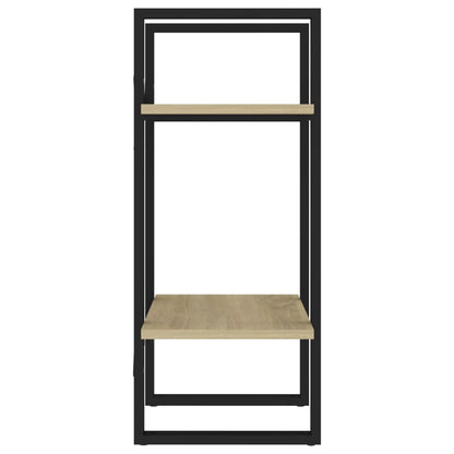 vidaXL 2-Tier Book Cabinet Sonoma Oak 40x30x70 cm Engineered Wood
