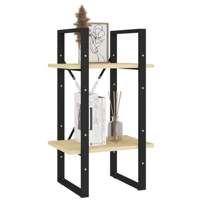 vidaXL 2-Tier Book Cabinet 40x30x70 cm Solid Pine Wood
