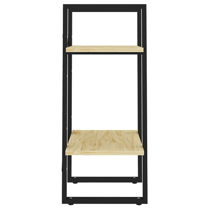 806412 vidaXL 2-Tier Book Cabinet 40x30x70 cm Solid Wood Pine