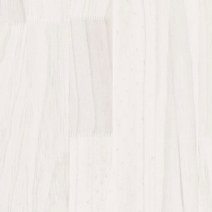 vidaXL 2-Tier Book Cabinet White 40x30x70 cm Solid Pine Wood