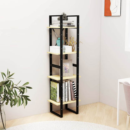 806422 vidaXL 4-Tier Book Cabinet 40x30x140 cm Solid Wood Pine