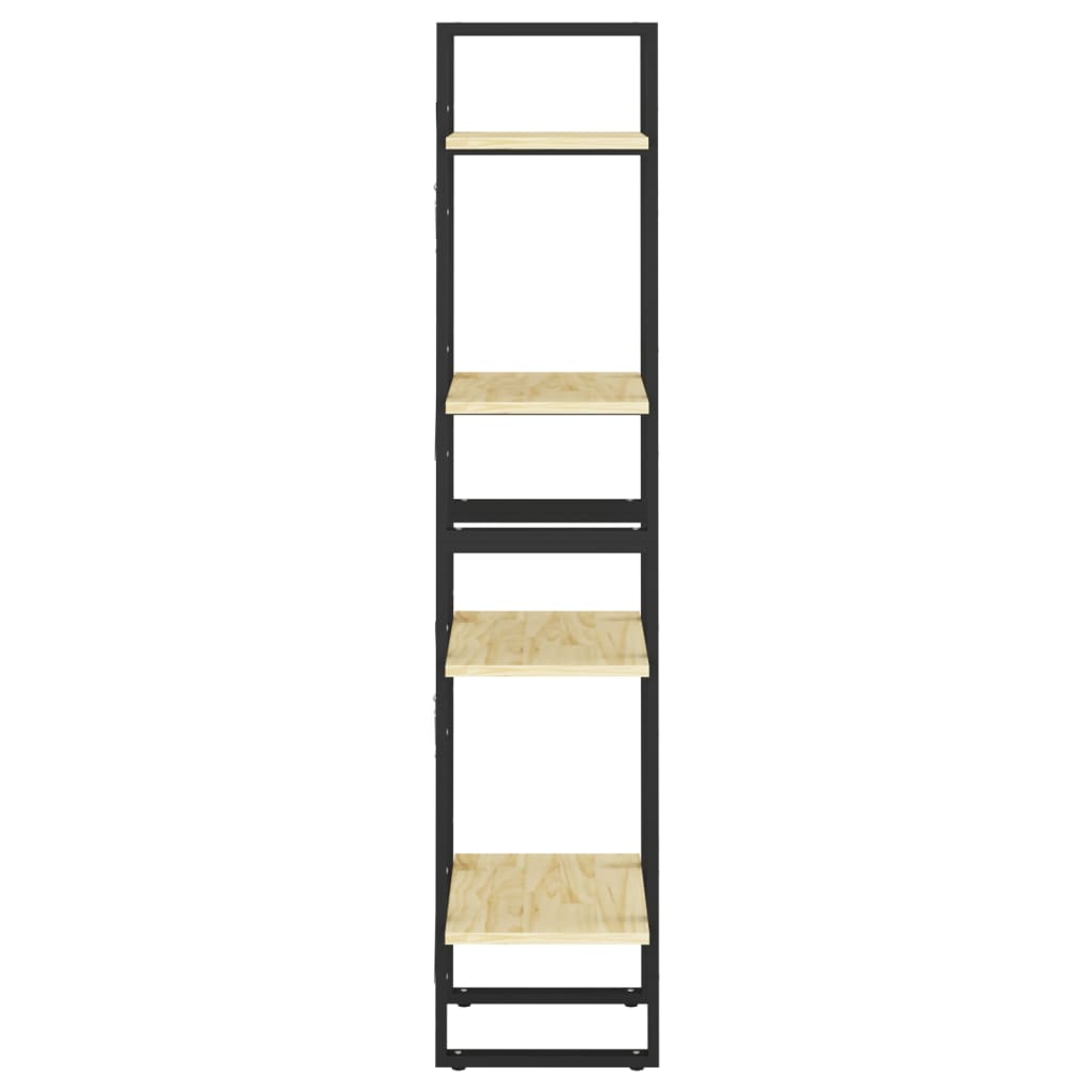 vidaXL 4-Tier Book Cabinet 40x30x140 cm Solid Pine Wood