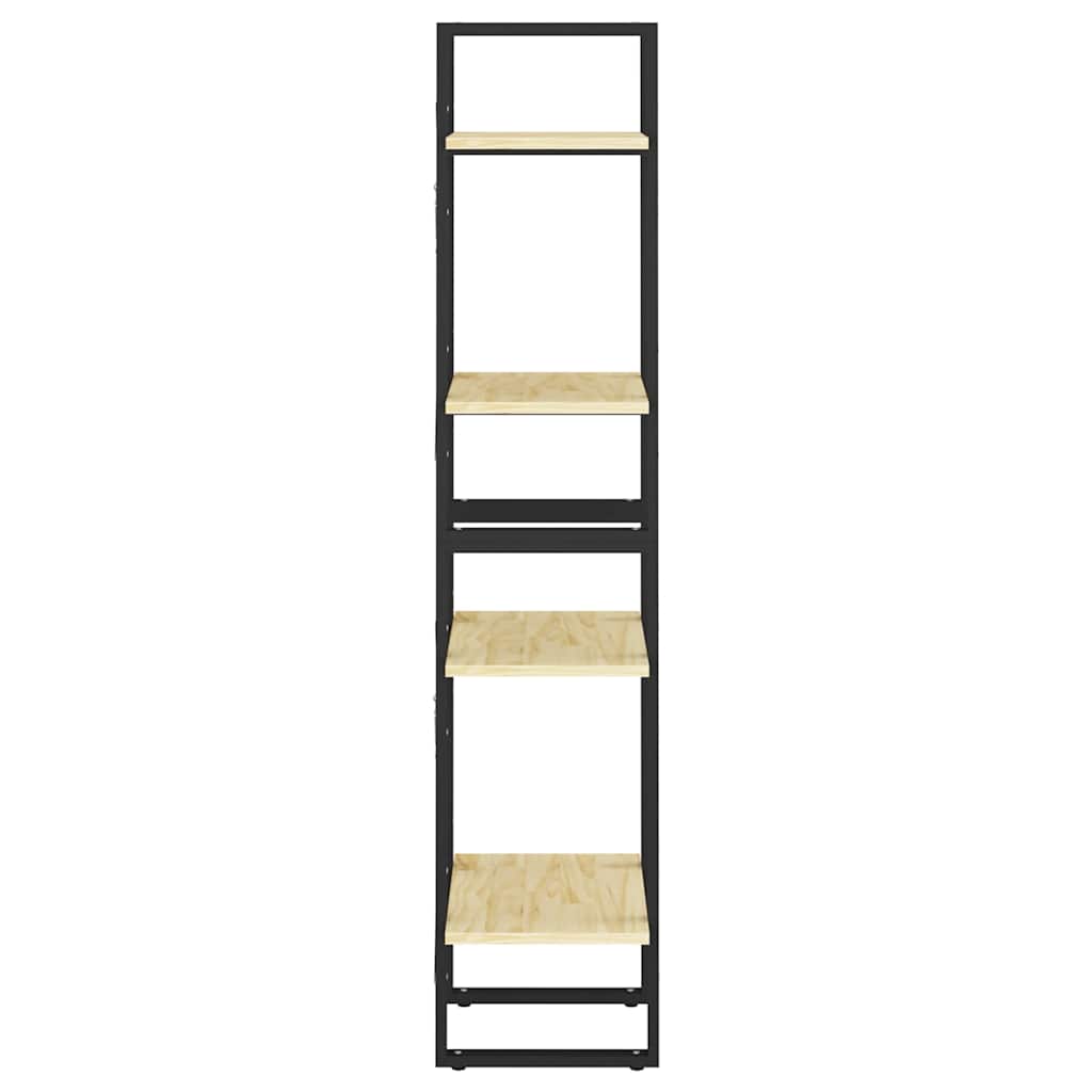 806422 vidaXL 4-Tier Book Cabinet 40x30x140 cm Solid Wood Pine