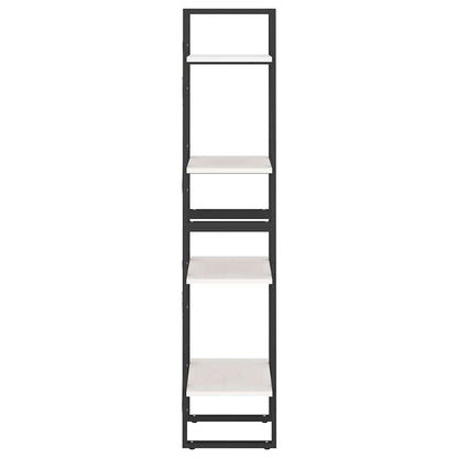 806423 vidaXL 4-Tier Book Cabinet White 40x30x140 cm Solid Wood Pine