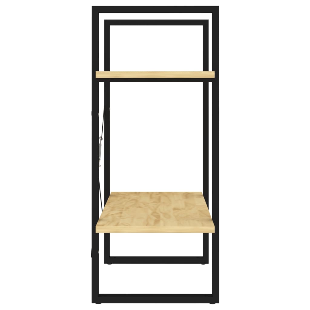 vidaXL 2-Tier Book Cabinet 60x30x70 cm Solid Pine Wood