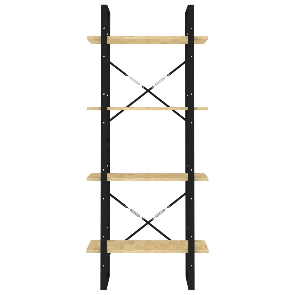 vidaXL 4-Tier Book Cabinet 60x30x140 cm Solid Pine Wood
