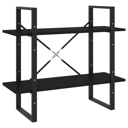 vidaXL Book Cabinet | Black | Engineered wood | Standard | Book Cabinet