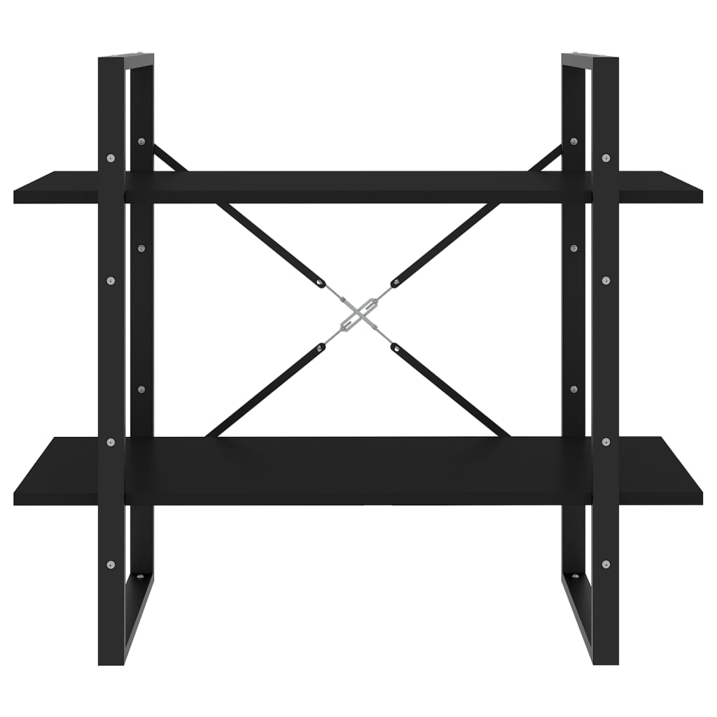 vidaXL Book Cabinet | Black | Engineered wood | Standard | Book Cabinet