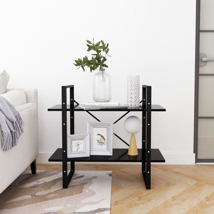 vidaXL Book Cabinet | Black | Engineered wood | Standard | Book Cabinet