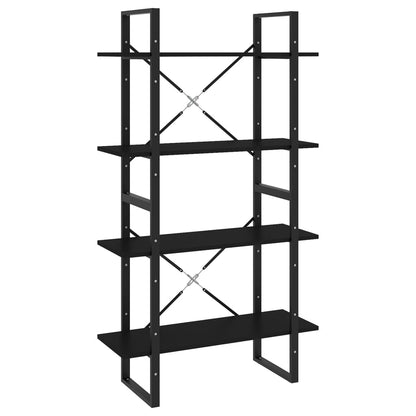 vidaXL Book Cabinet | Black | Engineered wood | Book Cabinet | Rectangular