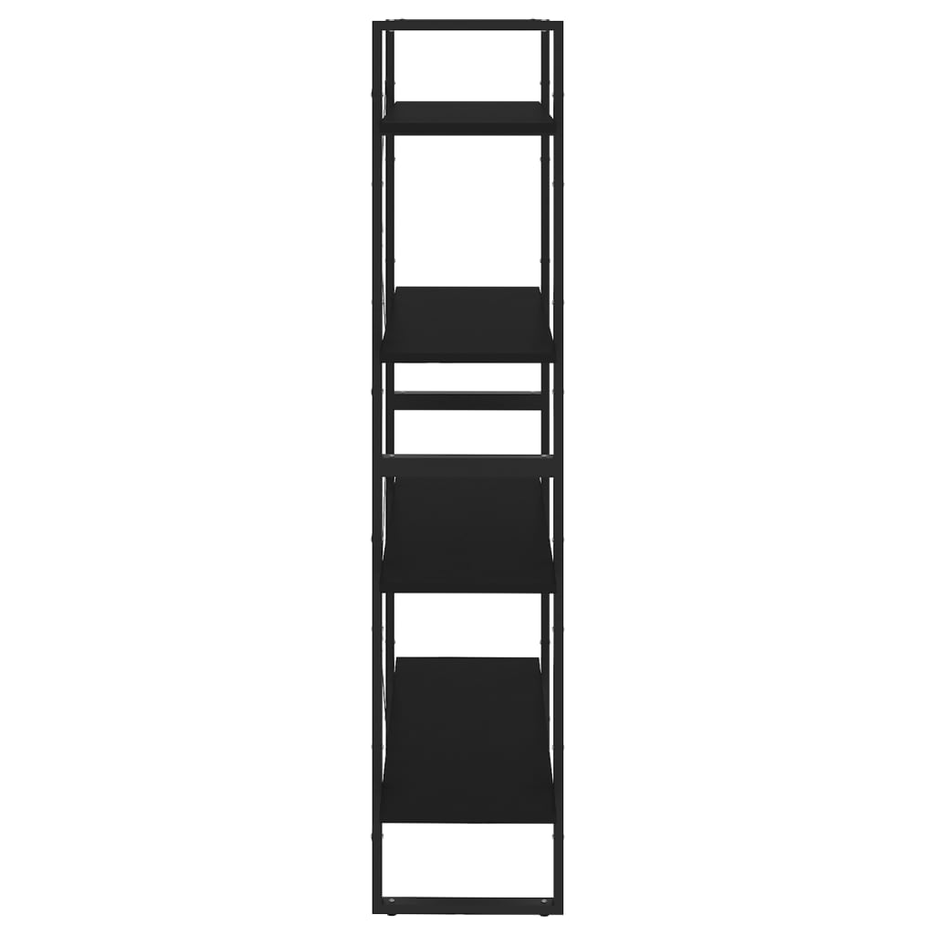 vidaXL Book Cabinet | Black | Engineered wood | Book Cabinet | Rectangular