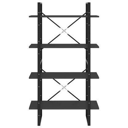 806459 vidaXL 4-Tier Book Cabinet Grey 80x30x140 cm Engineered Wood