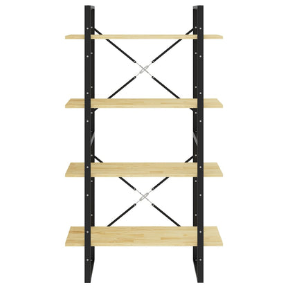 vidaXL 4-Tier Book Cabinet 80x30x140 cm Solid Pine Wood