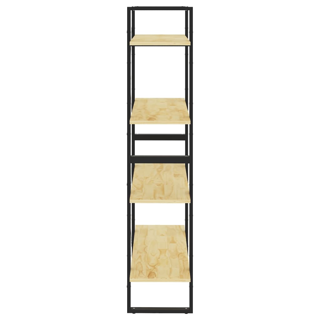 vidaXL 4-Tier Book Cabinet 80x30x140 cm Solid Pine Wood