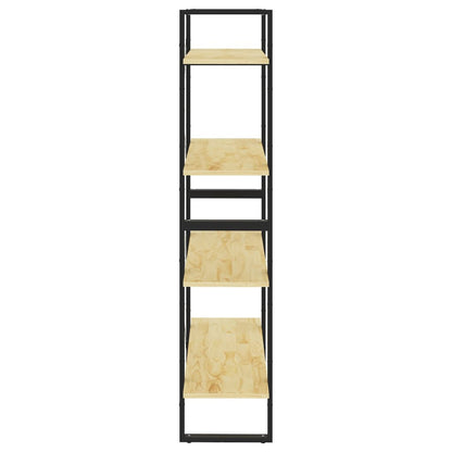 vidaXL 4-Tier Book Cabinet 80x30x140 cm Solid Pine Wood