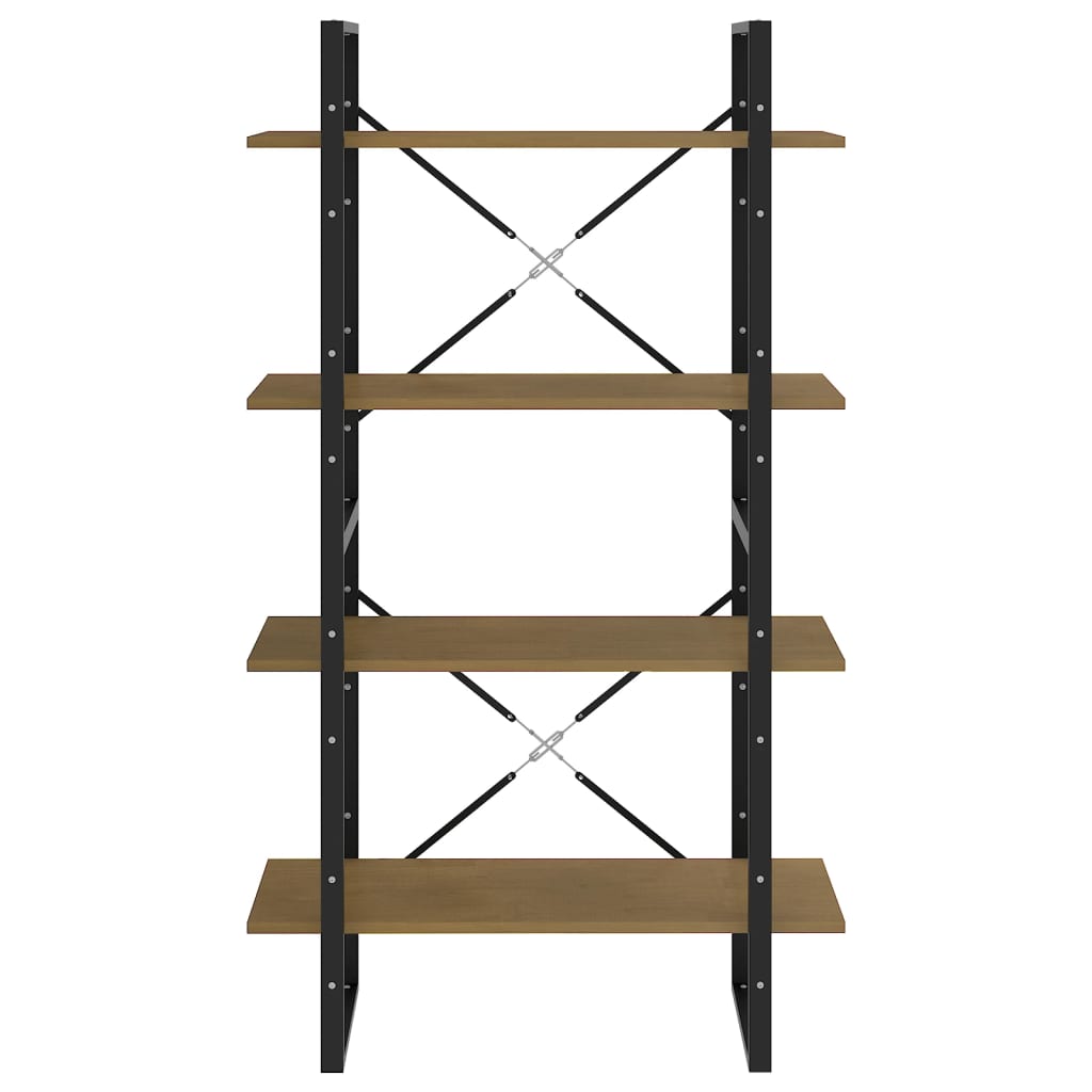 vidaXL 4-Tier Book Cabinet 80x30x140 cm Solid Pine Wood